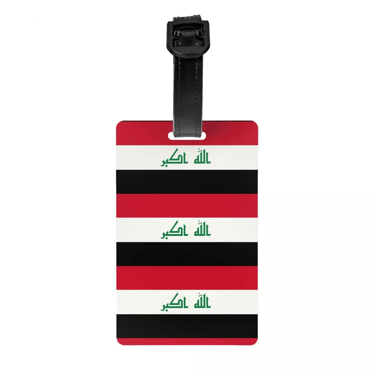 Custom Iraq Flag Luggage Tag Privacy Protection Iraqi Patriotic Baggage Tags Travel Bag Labels Suitcase