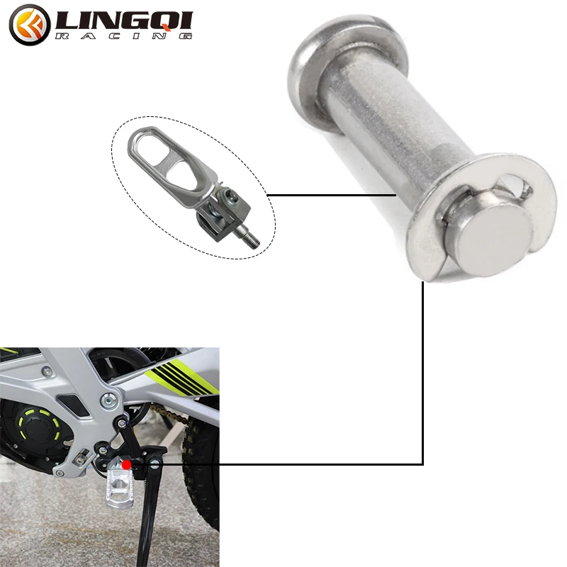 LINGQI Polishing Flat Head Shaft Electric Motorcycle Clevis Pins With Retaining Ring For Talaria Sting SURRON Light Bee X S