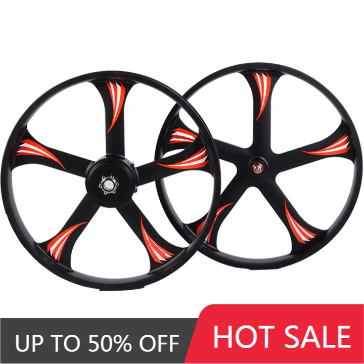 STLF AERO FIVE SPOKE 26*3.0-4.0 Fat Tire Rims 5 Spoke Magnesium Alloy Bicycle Wheel for Fat Tyre Electric Bike