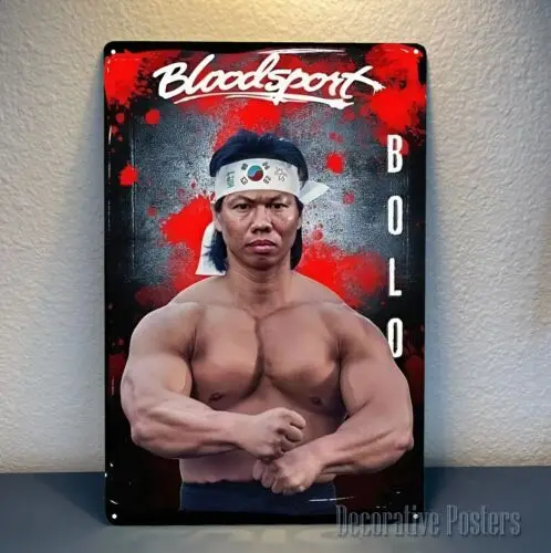 Металлический постер из фильма Bloodsport — знак — размер: 20x30 см (8x12 дюймов), хороший