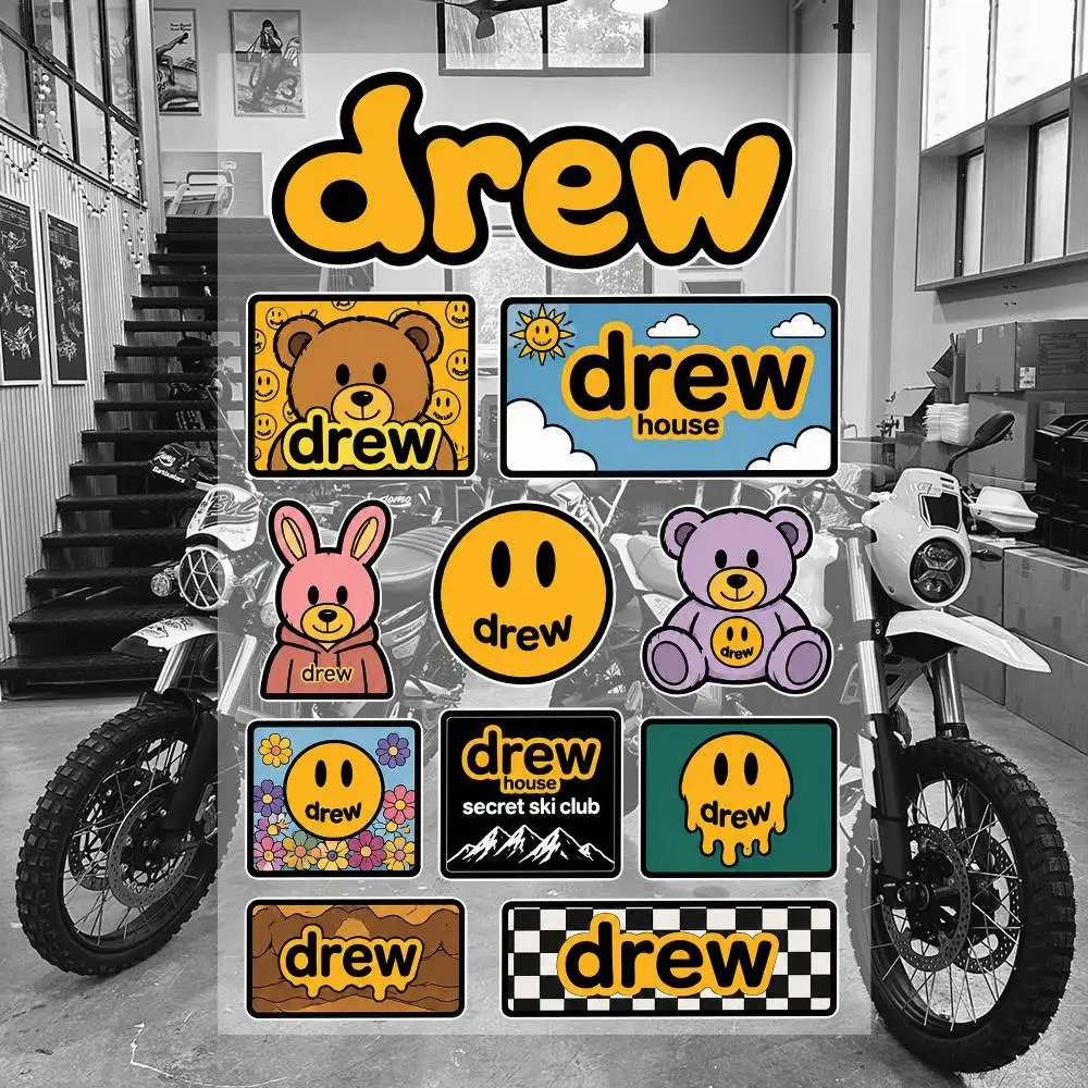 D-rE-w Ästhetische Graffiti-Aufkleber Wasserfeste PVC-Sticker für Auto Motorrad Skateboard Helm Notizbuch