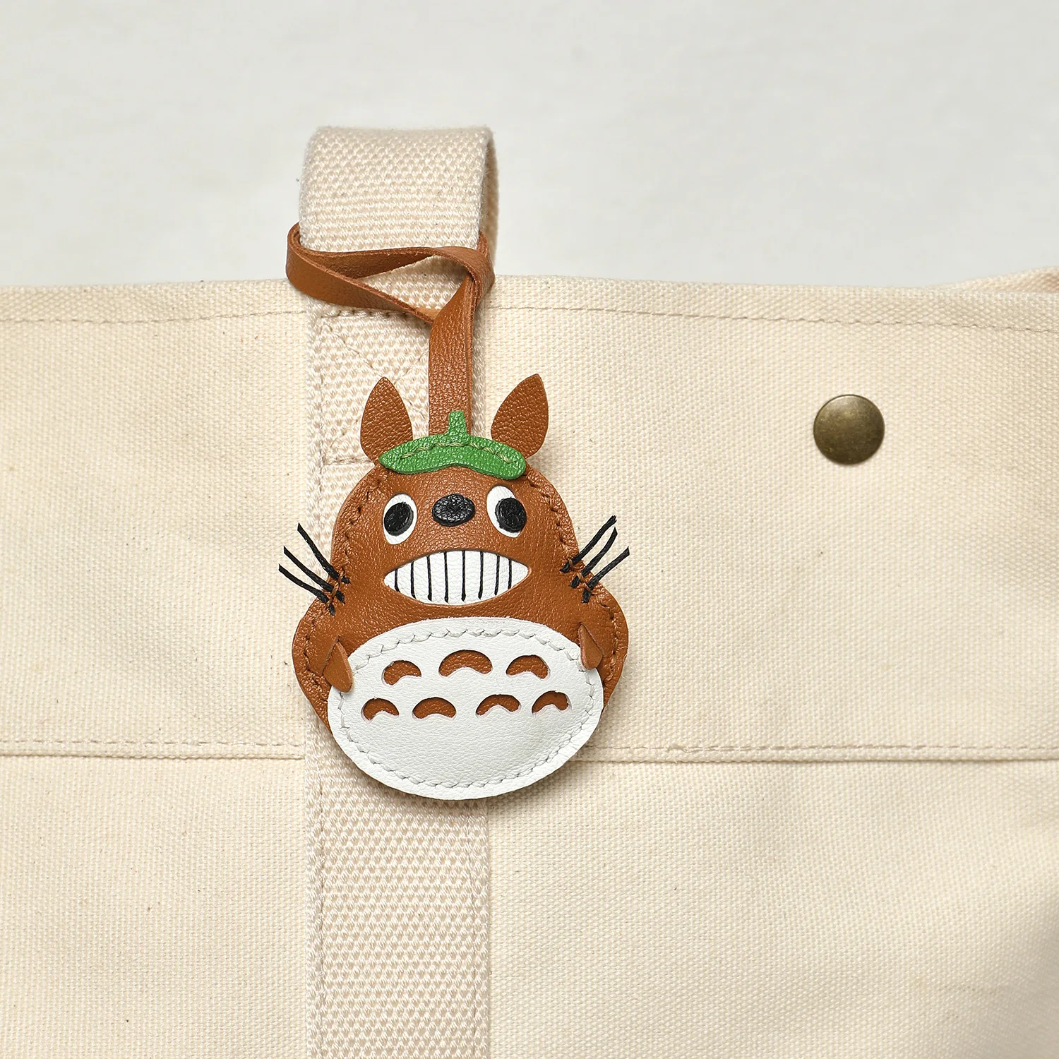 Sheepskin Handmade Real Leather  Black No Face Bag Charm KeyChain Gift Cute Decoration For Bags Exquisite Charm Bag Accessories
