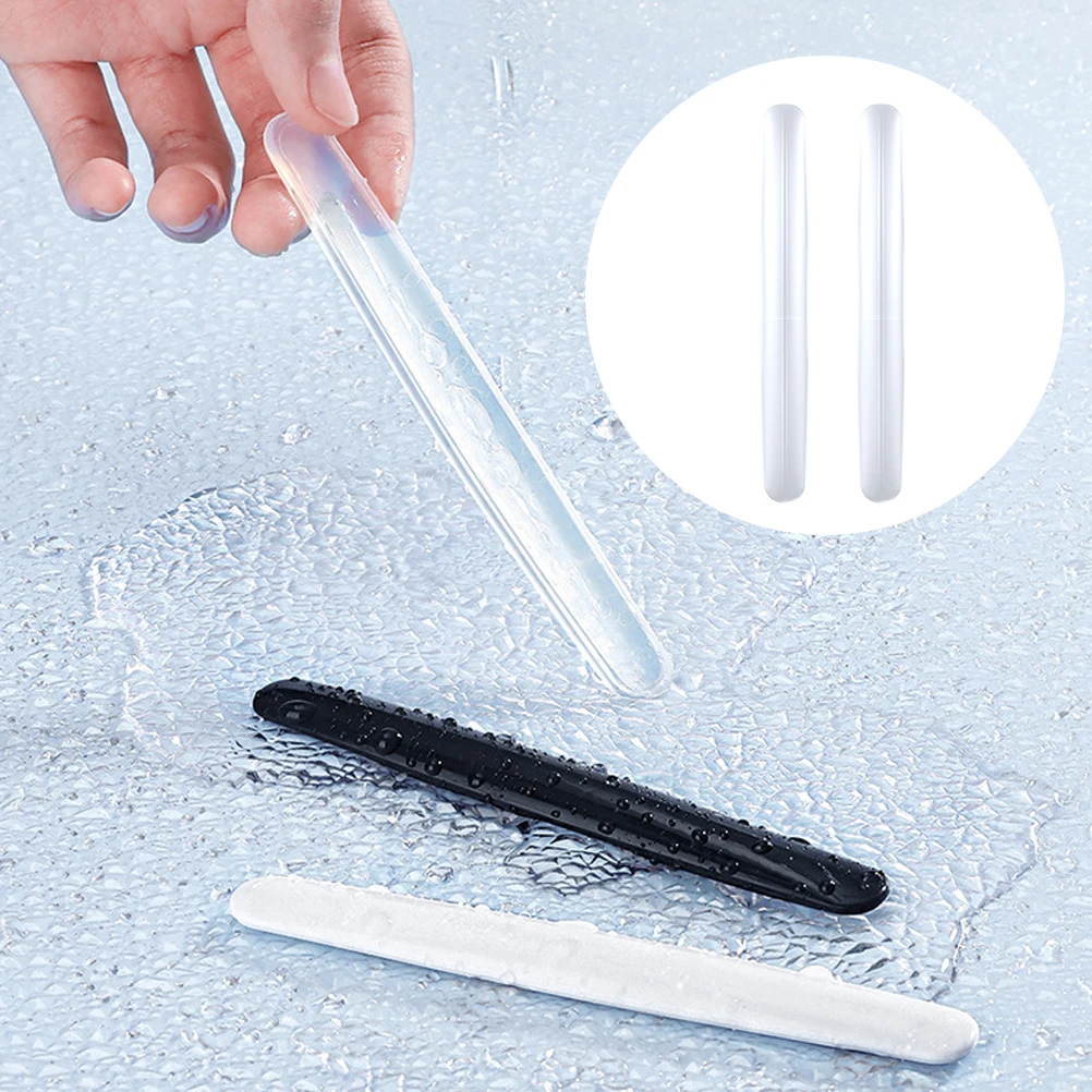 

2 Pcs Police Car Bumper Strip Corner Protectors Anti Collision for Silica Gel Protective