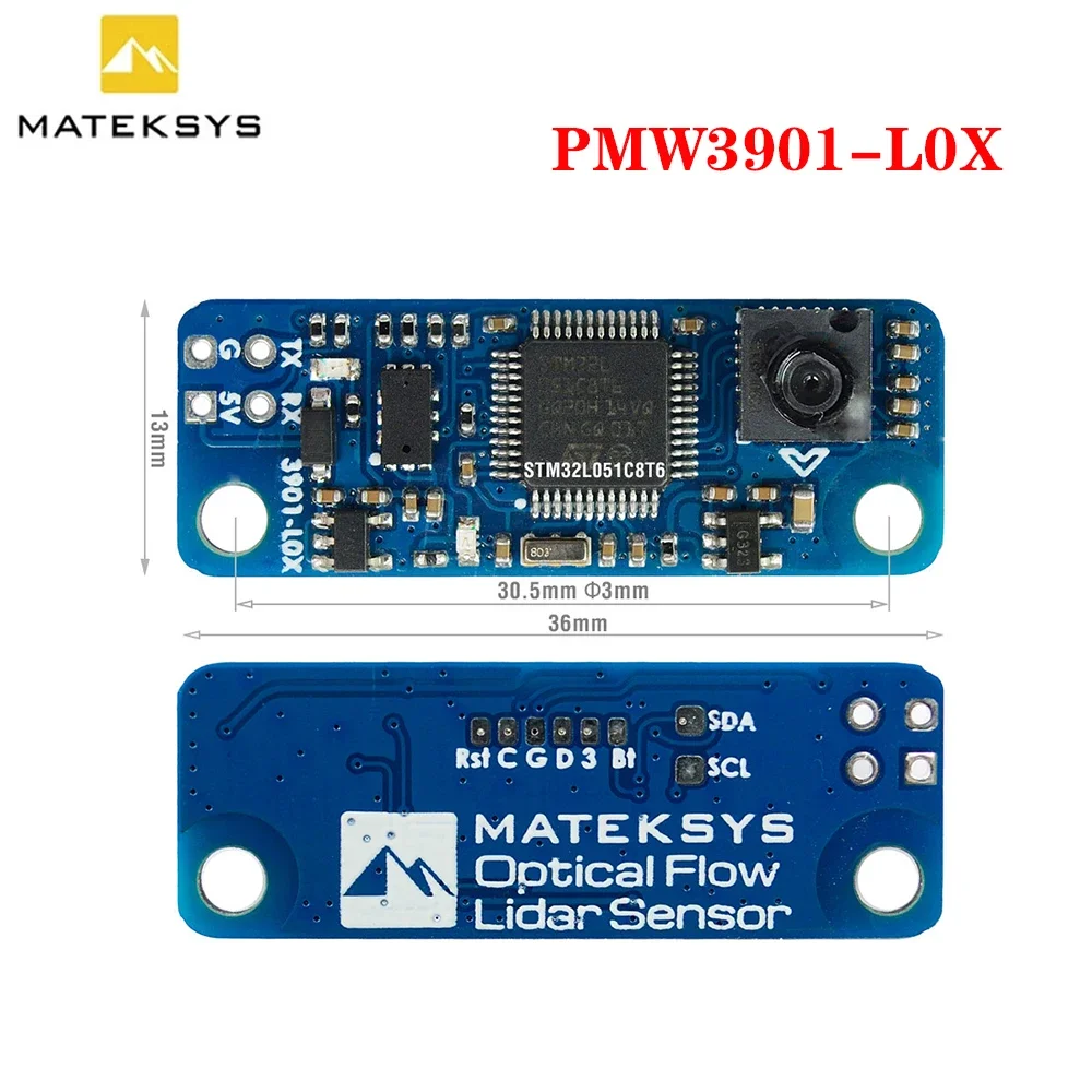 MATEKSYS OPTICAL FLOW & LIDAR SENSOR 3901-L0X INAV Flow Sensor Modul für RC FPV Racing Freestyle F4 F7 Flight Controller Drone