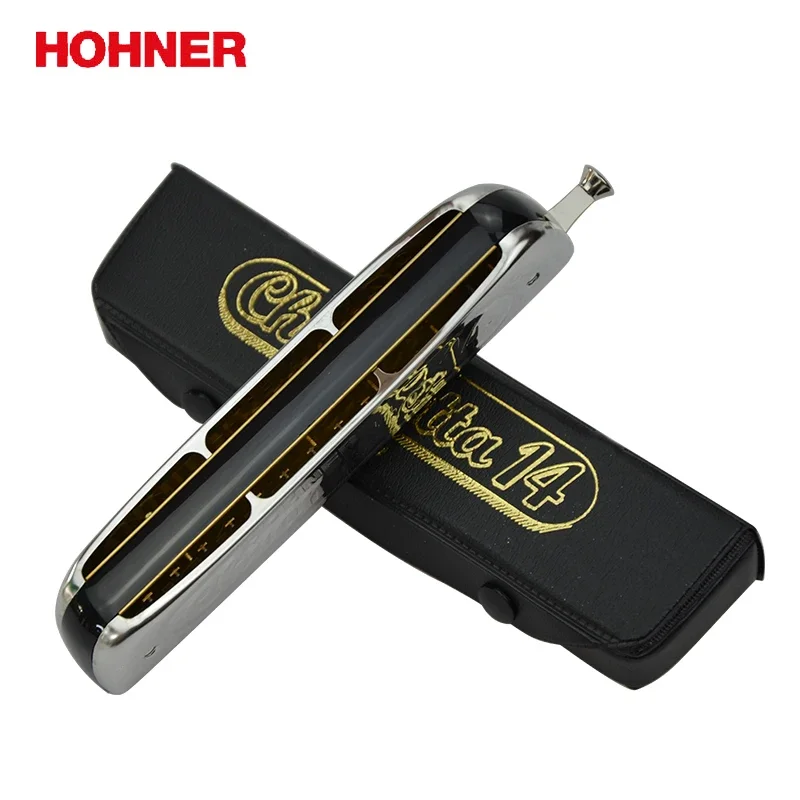 Hohner 257 14 holes Chromatic harp Chrometta 14 Harmonica, Key Of C Major