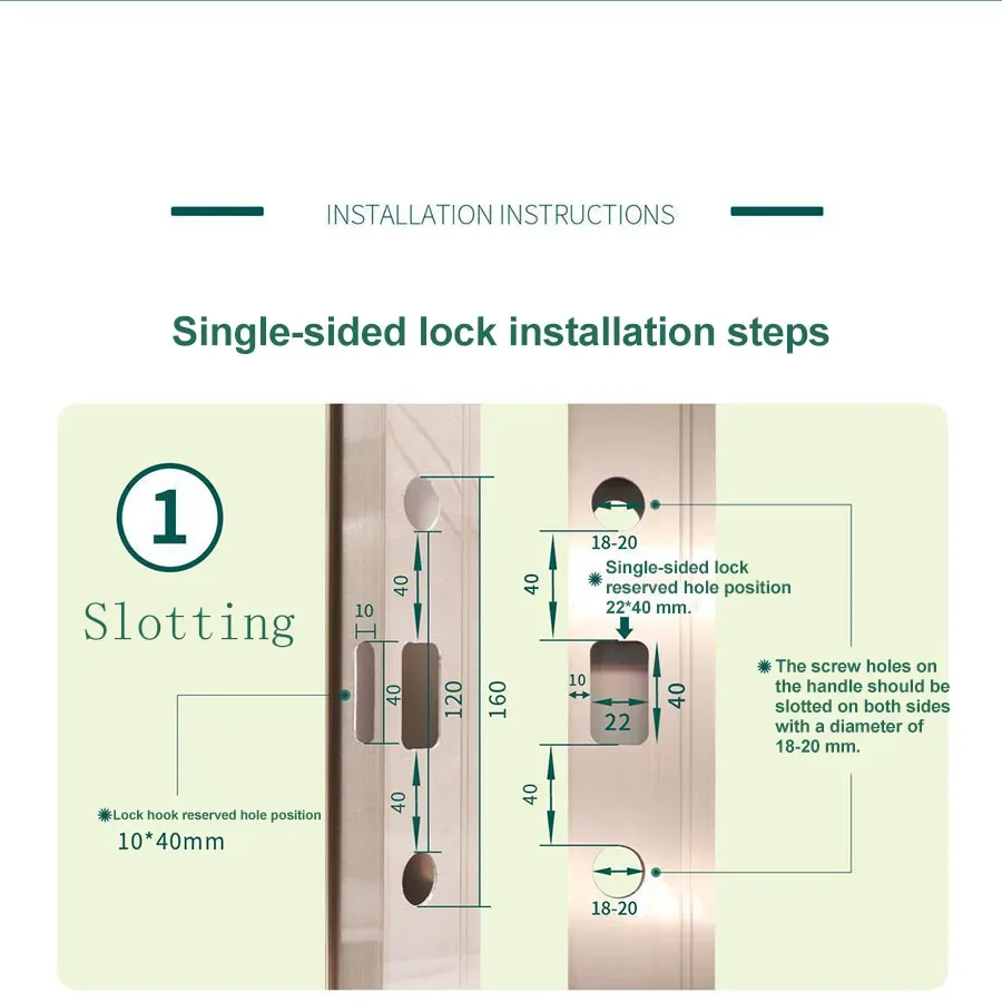 

1 Set Simple American Style Double Page Sliding Door Lock With Handle Aluminum Alloy Sliding Door Lock For Aluminum Frame Door