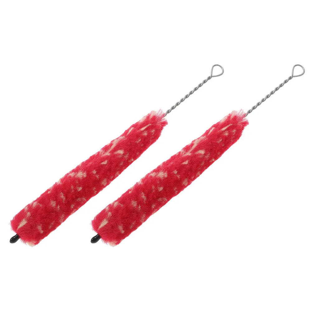 

2 Pcs Brush Clarinet Cleaning Care Neck Saver Brushes Flute Rod Instrument Dusting