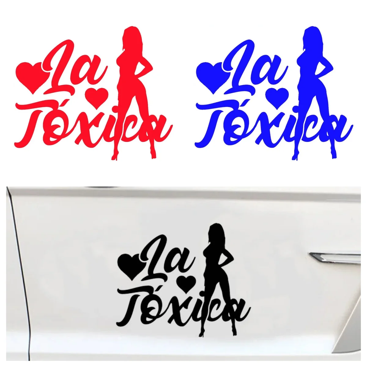 

LA TOXICA Fish Girl Car Sticker Art Auto Motorcycle Trucks Racing SUV Bumper Laptop Suitcase Vinyl Decal