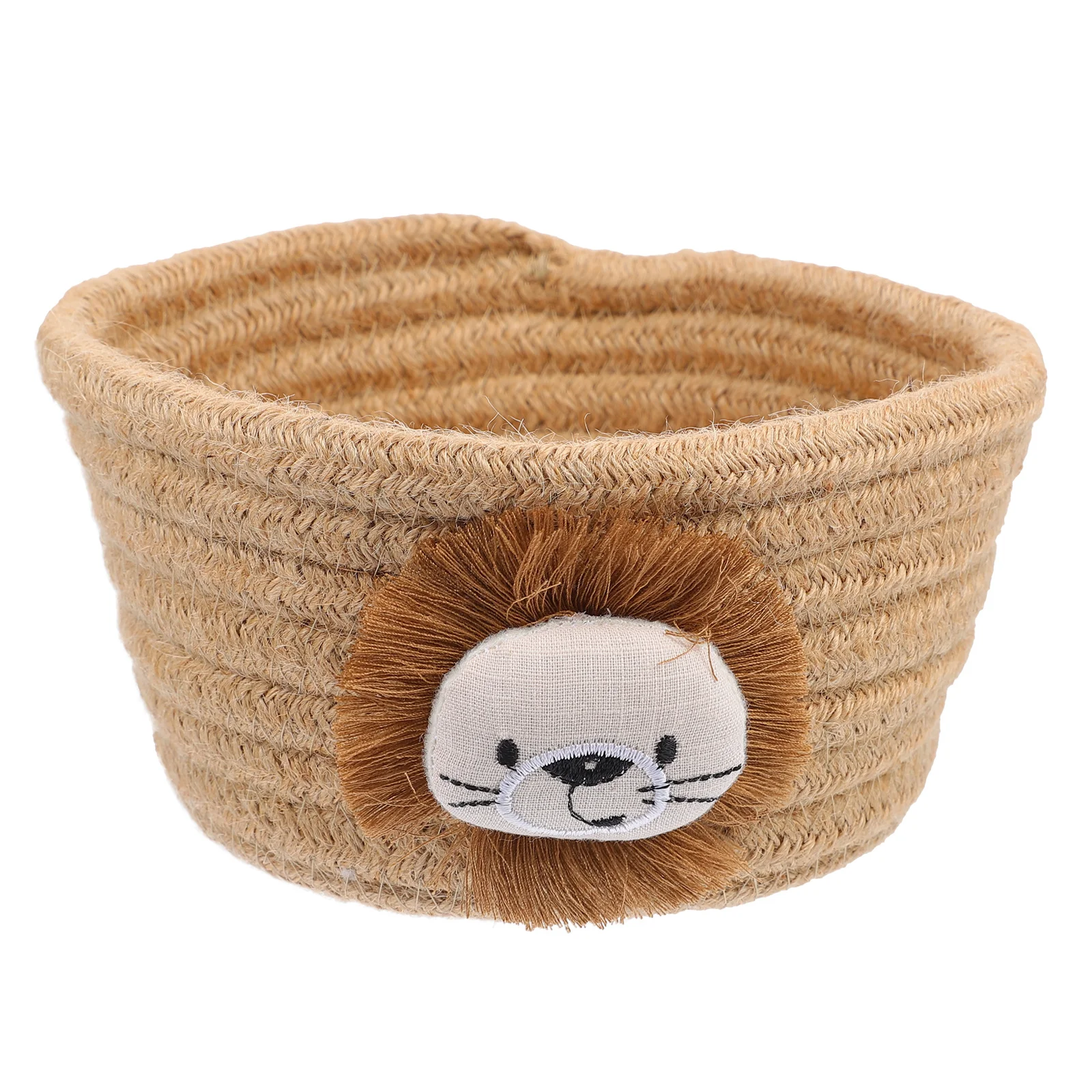 

Cotton Woven Storage Basket Tabletop Organizer for Baby Accessories Shampoo Body Wash Cotton Woven Storage Basket