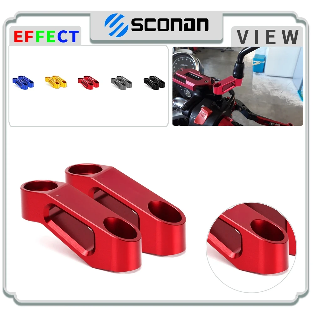 

For HONDA HORNET CB-Hornet cb hornet motorcycle high quality Rearview Mirror Extender Adaptor CNC Aluminum accessories