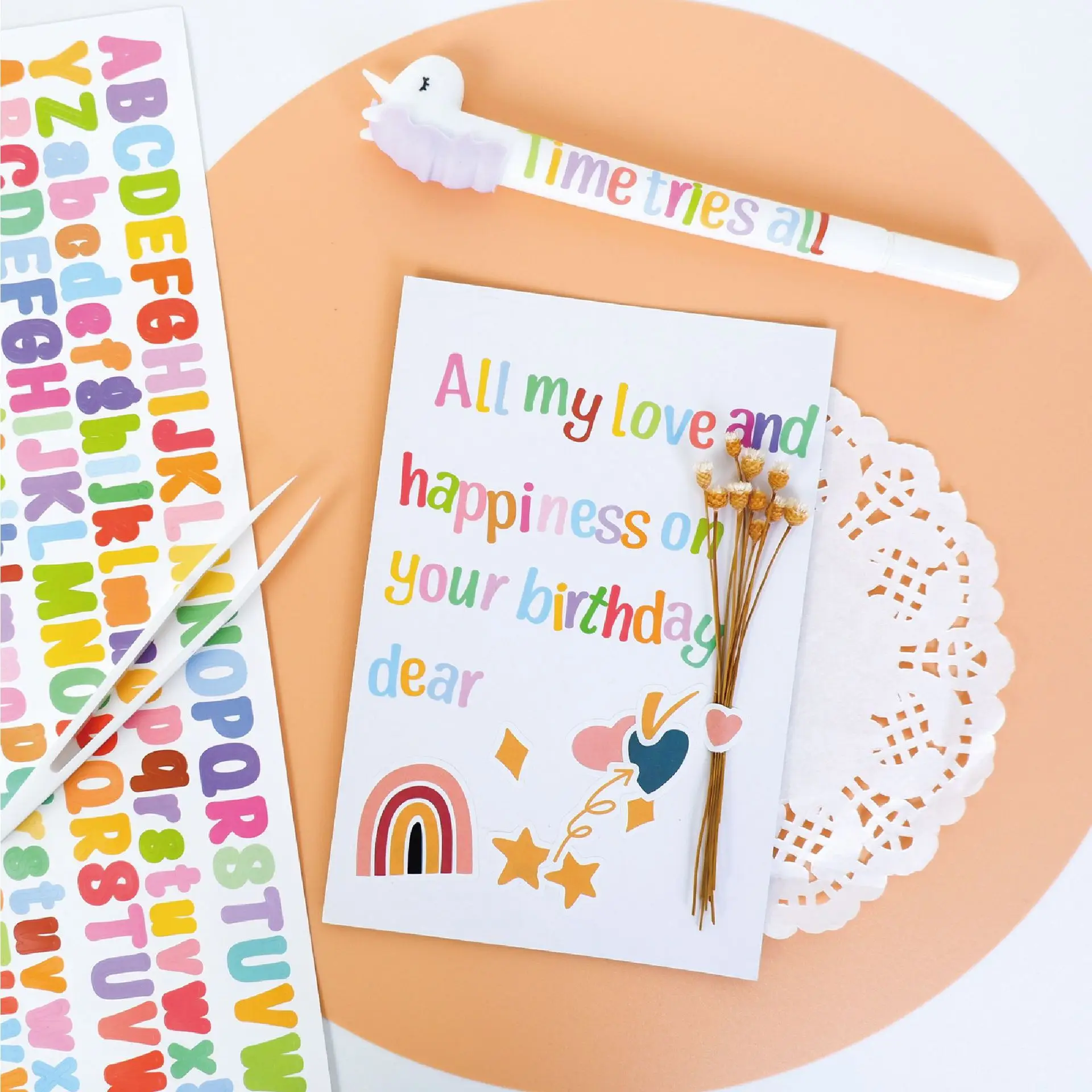 Mini Colorful Letter Stickers 26 Alphabet A-Z Planner Stickers Waterproof PVC Sticker For Kids Small Materials For Hand Pockets