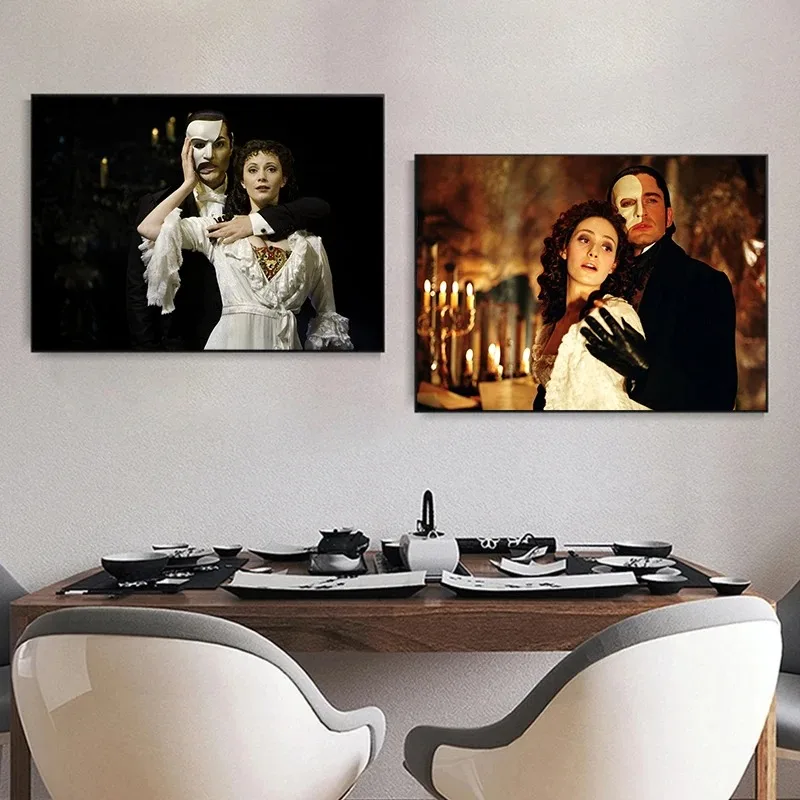 The Phantom of The Opera Canvas Poster Classic Drama Wall Art Pictures for Living Room Bedroom Playroom Modern Home Decor Gift