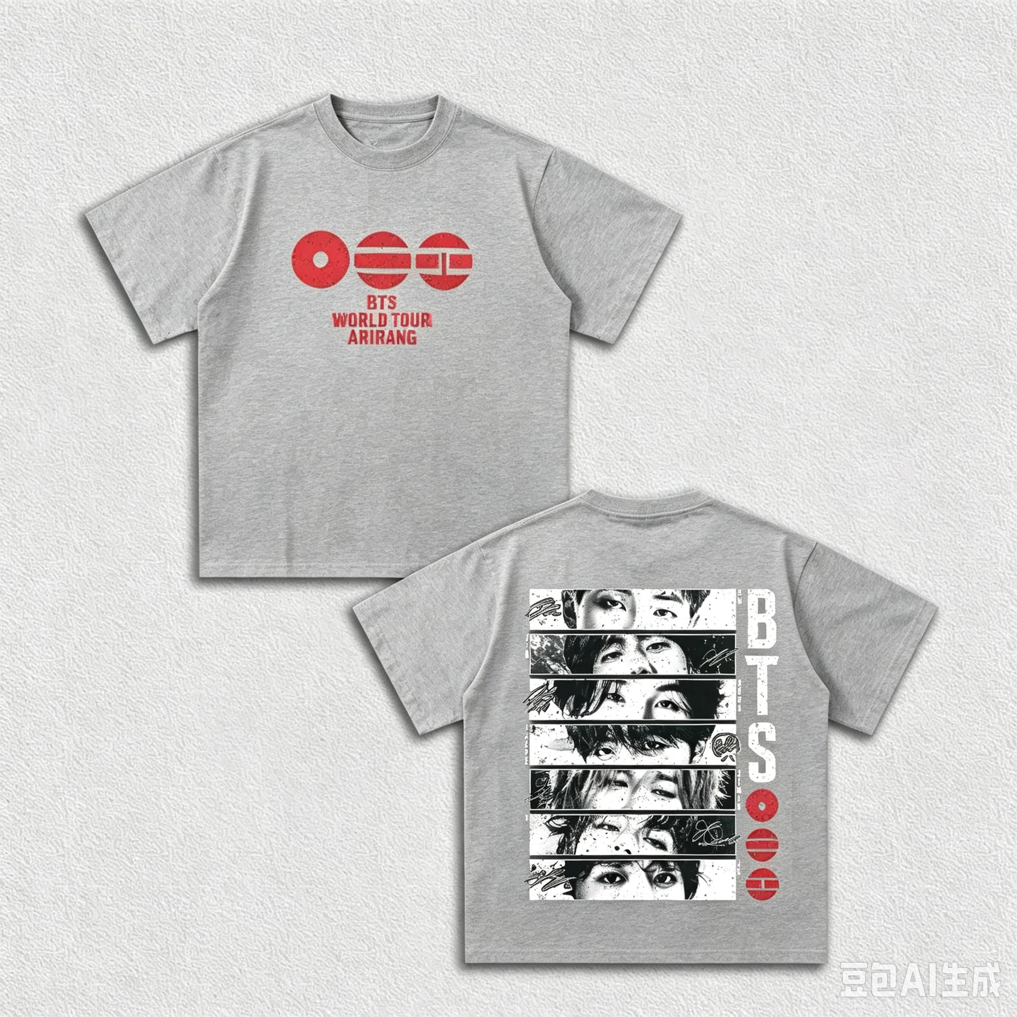 2026 BTS Arirang Portrait Grafik-T-Shirt für Herren, Damen und Kinder, Sommer-Baumwollkleidung, modisches, hochwertiges Top, Streetwear – Detail 5