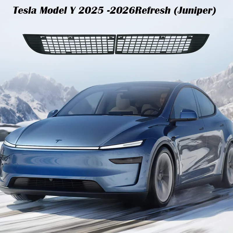 

For Tesla Model Y Juniper 2025-2026Insect Screen Front Boot Insect & Dust Protection Vent Grille Intake Cover 2PCS