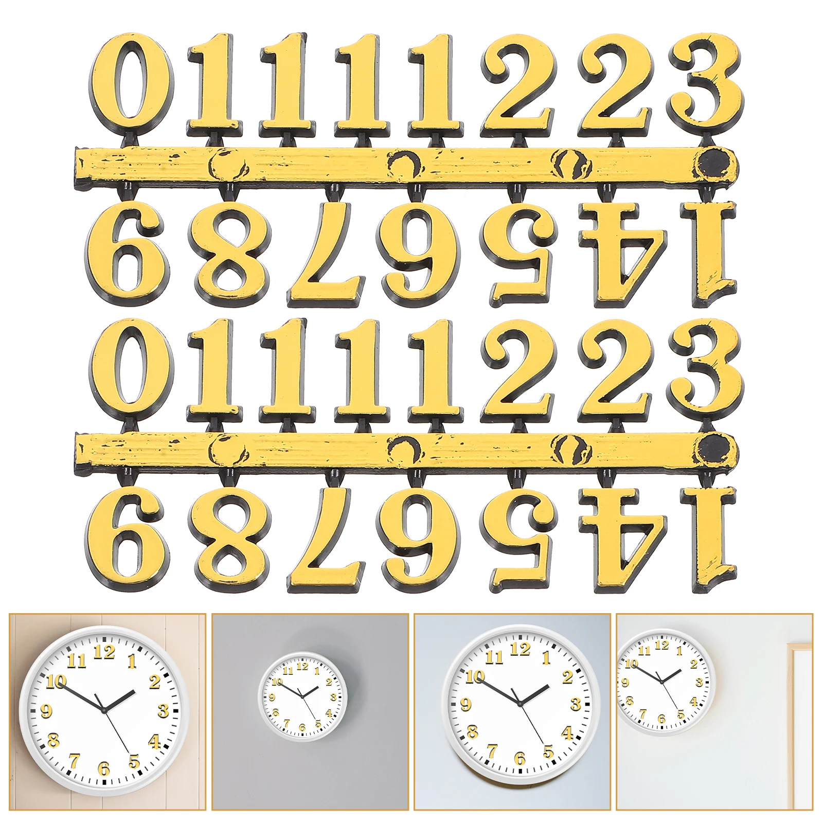 Clock Number Replacement Parts DIY Digital Numerals Kit Wall Clock Numbers For Home Bedroom Living Room Decor