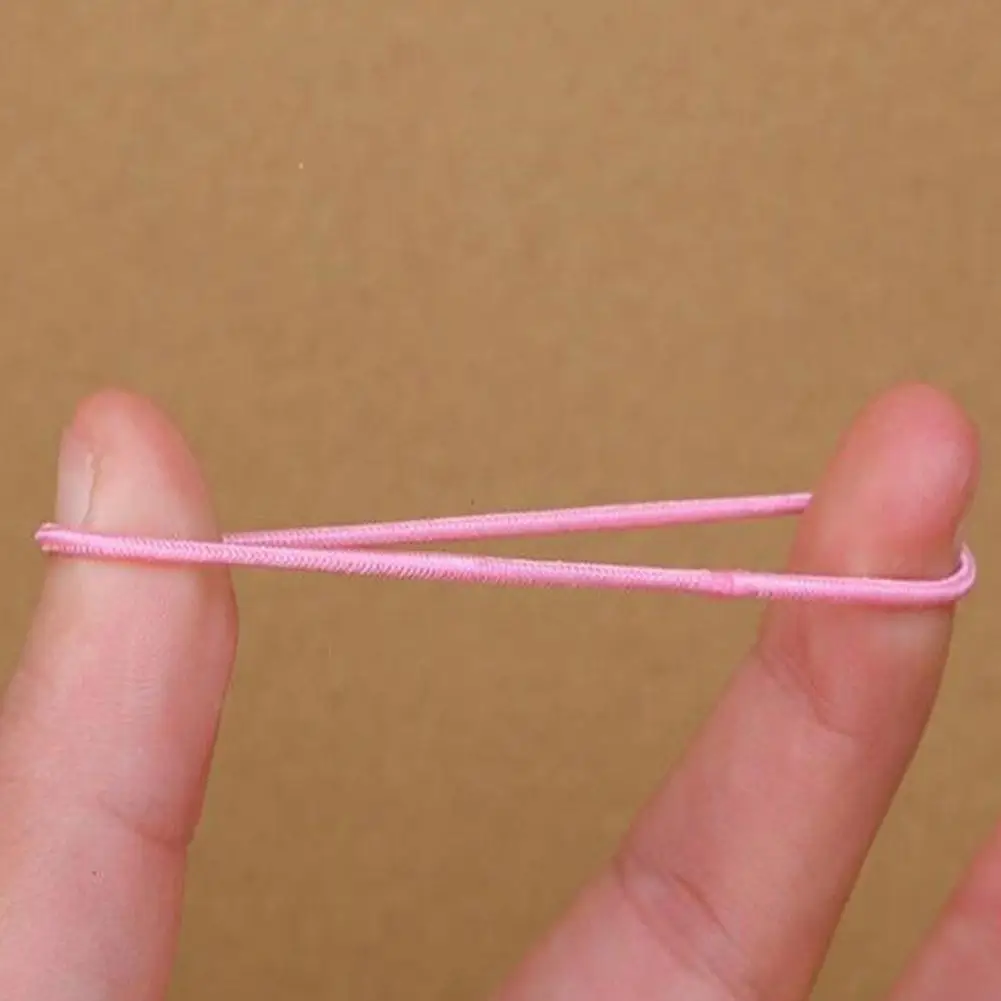 10pcs เด็กเชือกผมความยืดหยุ่นสูงสียาง Band ภาษาฝรั่งเศสคํา Braid เชือกไม่มีรอยต่อสําหรับสาวผมวงผม Accessor