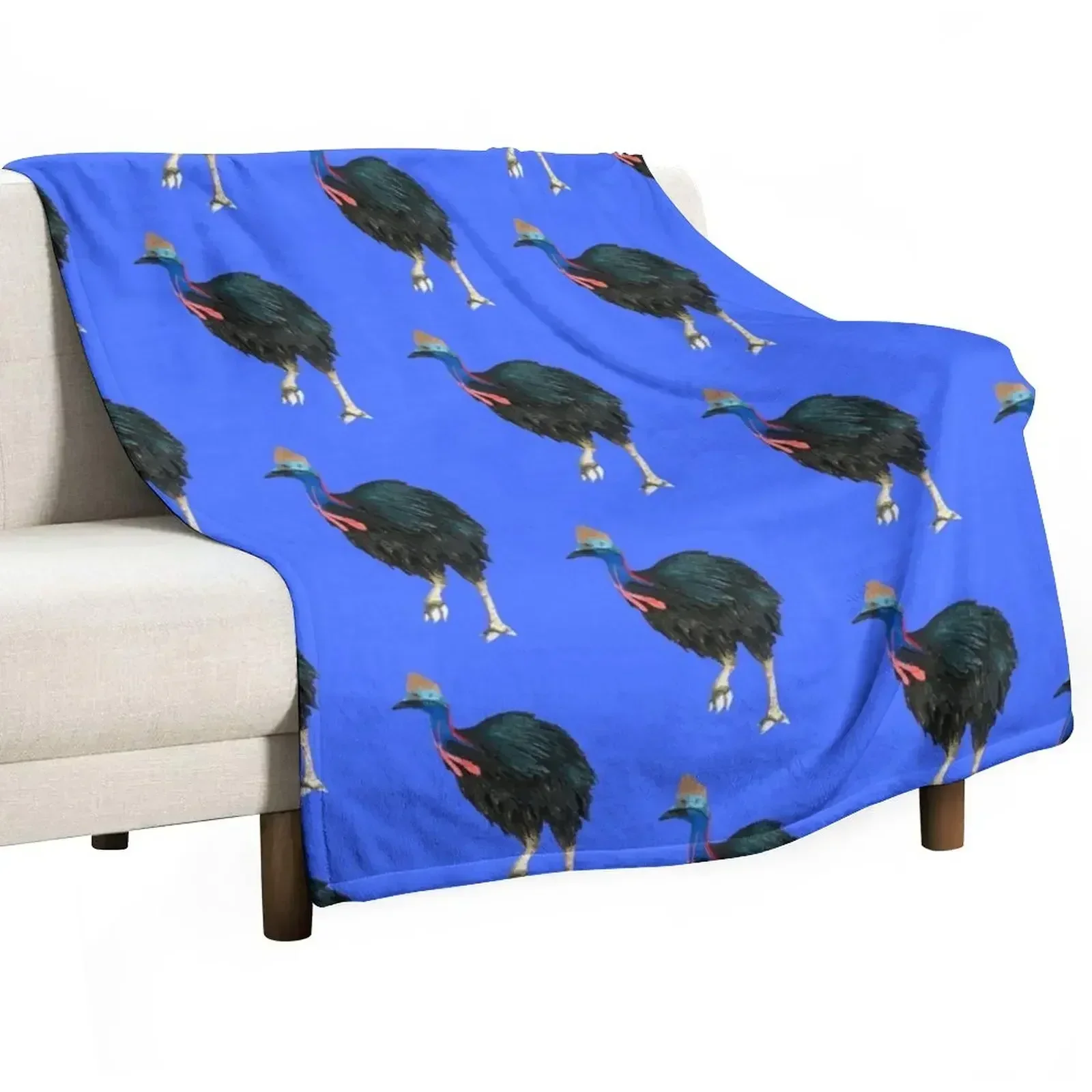 

Cranky Cassowary Throw Blanket Beautifuls Luxury St valentine gift ideas Blankets