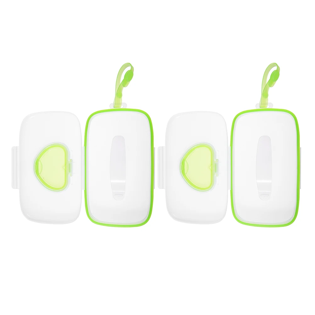 

2pcs Portable Box Large Capacity Safe Baby Boxes Of Tissue Travel Wet Tissue Dispenser Holder Bathroom Outdoor Use