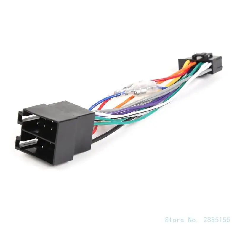 Reproductor de música estéreo para coche, sistema de sonido, arnés de cableado, conector, adaptador de enchufe, telar de Cable resistente a altas temperaturas, 2003 encendido