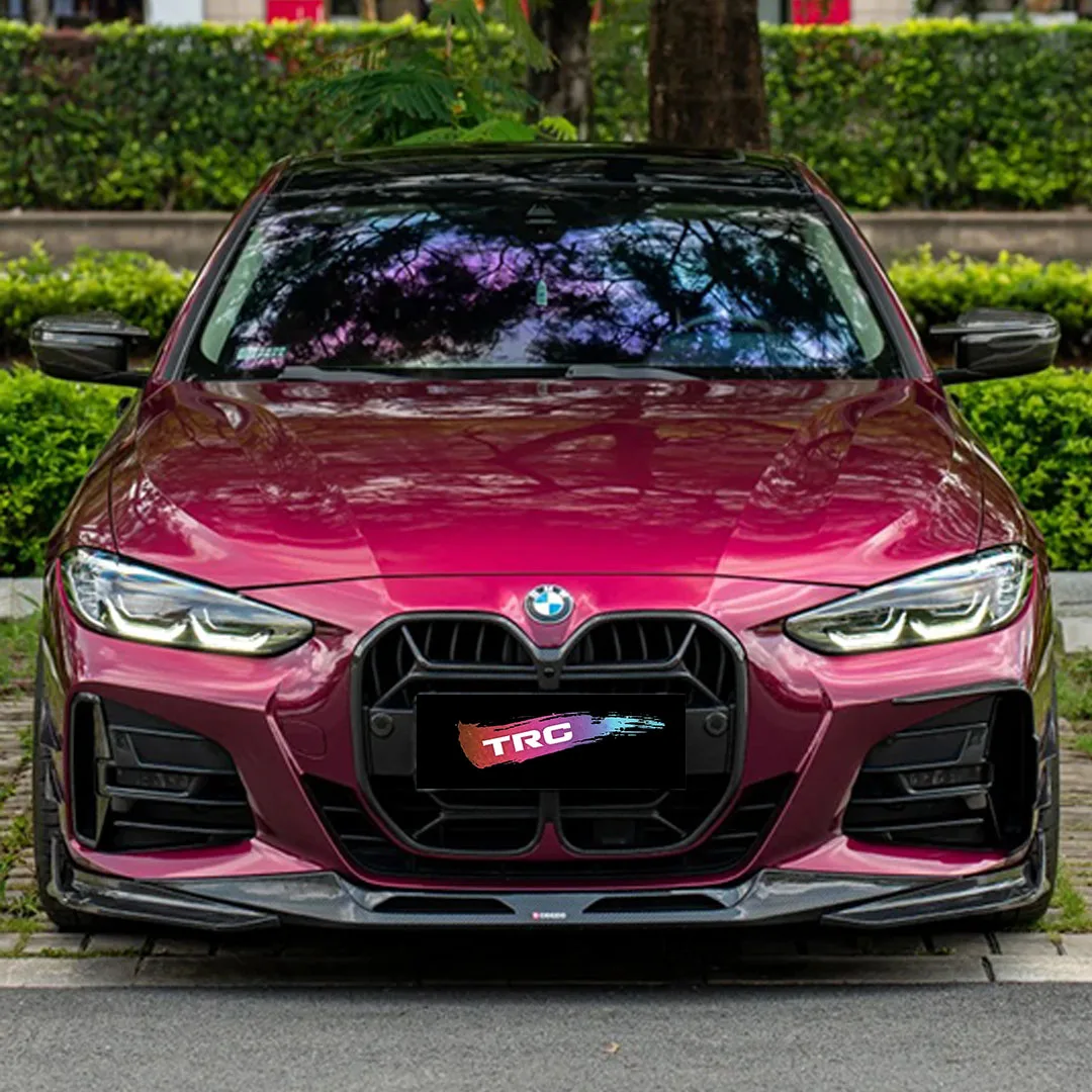 TRG film high-quality vehicle color changing film: Cartier Red (glossy PET vinyl film - original car paint series) view 4