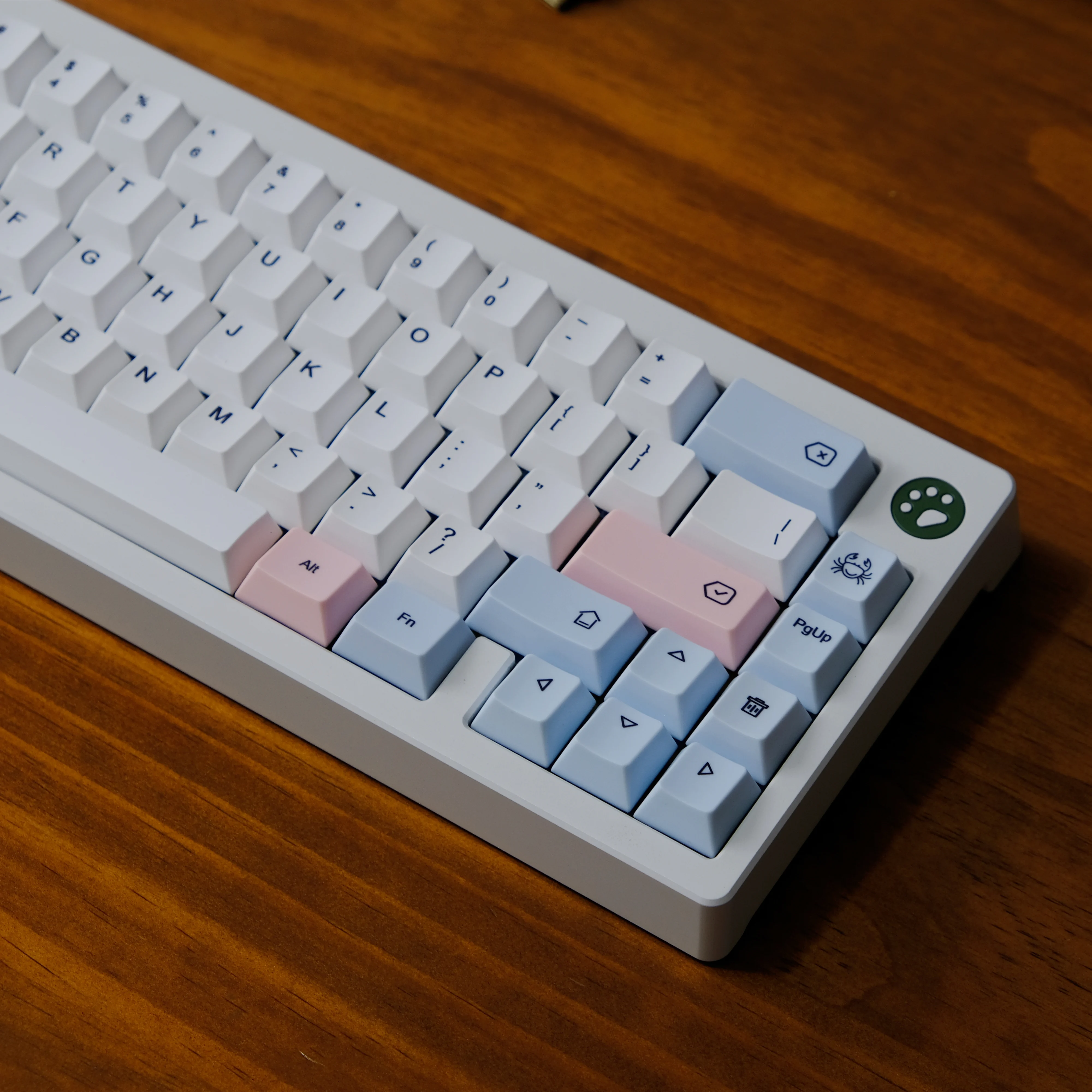 151 Keys Chalk Keycaps Set Cherry Profile PBT English Korean 7u Space Bars For Mechanical Keyboard Alice HI75 Wooting