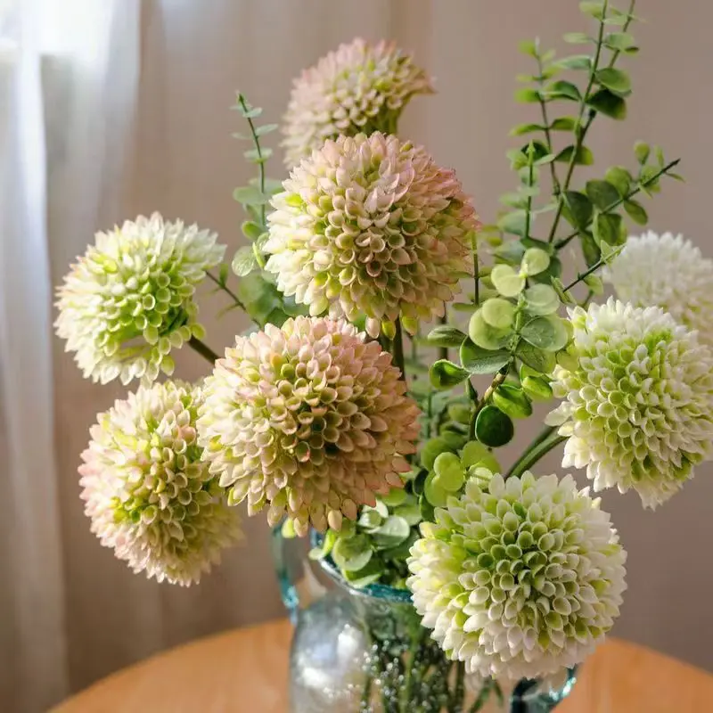 

Artificial Dandelion, Embroidered Ball, Green Plant, Living Room, Dining Table Decoration