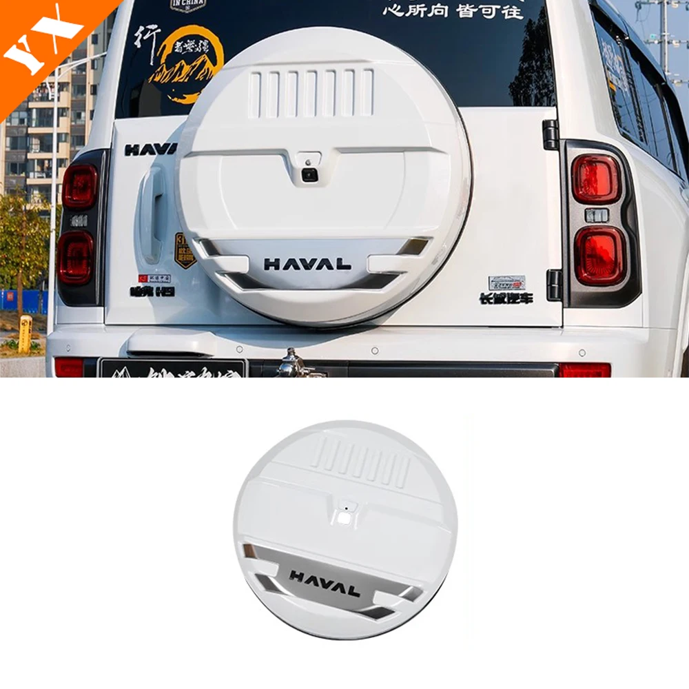 

For Haval H9 2024 2025 Accessories Original Black White Car Tailgate Spare Tire Cover Spare Tire Decoration Protection Cover