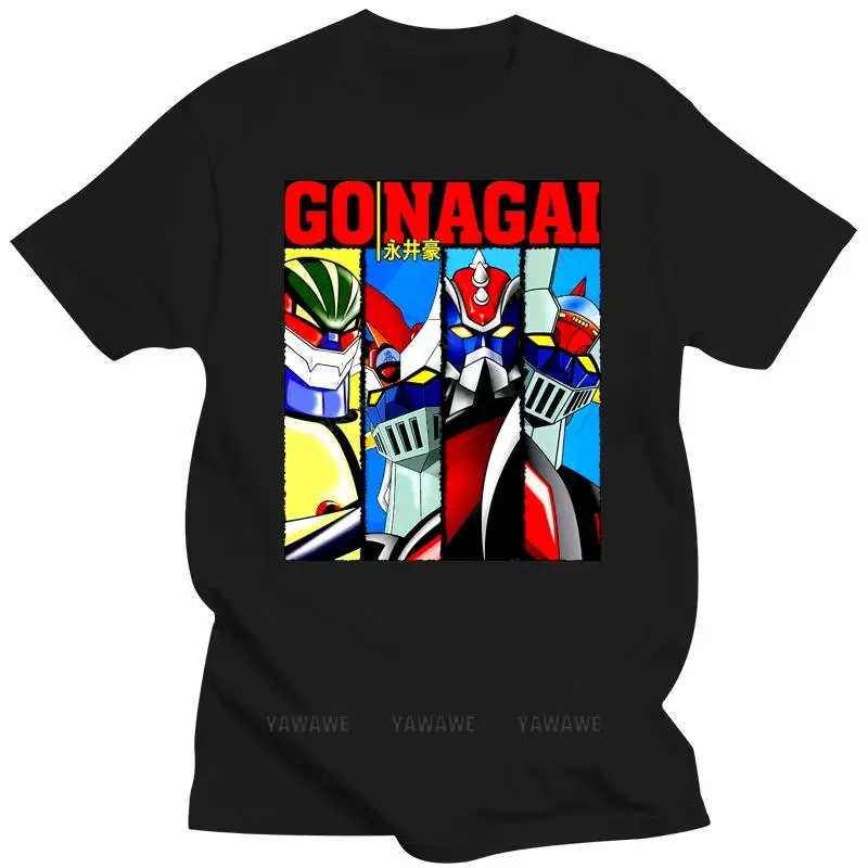 T-SHIRT ROBOT TSHIRT MAZINGA GRANDIZER JEEG GOLDRAKE ANIME GONAGAI FINO TG  Cartoon t shirt men Unisex New Fashion tshirt