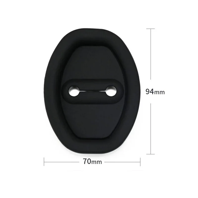 Car Door Shock Absorber Universal Flexible Door Lock Protector Silicone Car Door Lock Latches Cover Sticker Accessories