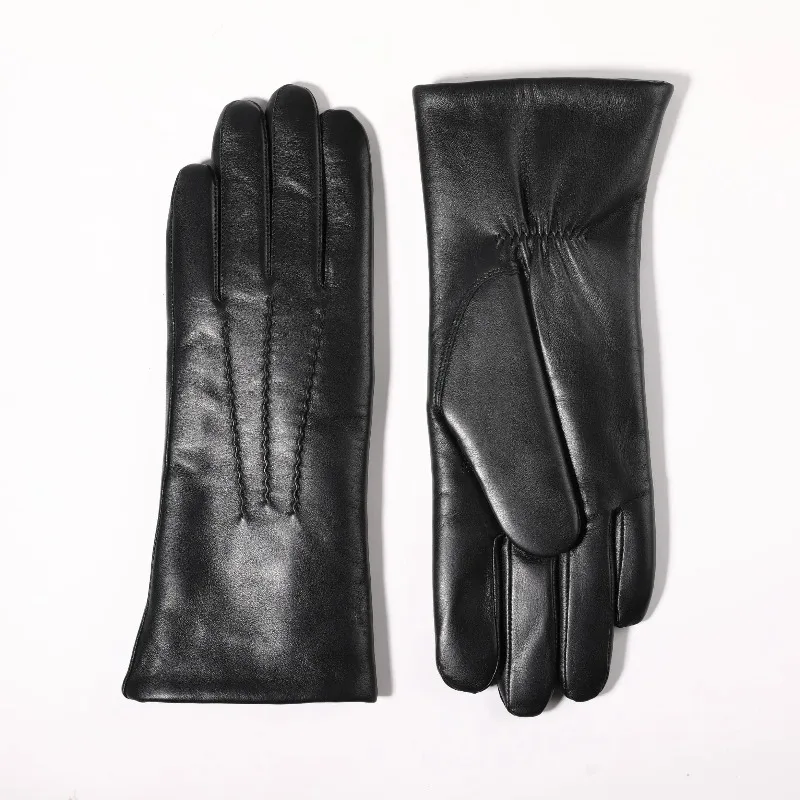 

Premium transparent water goatskin women's waterproof and warm winter racing gloves outdoor cycling sports gloves