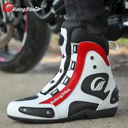 Four Season Mid-calf Motorcycle Boots Riding Tribe Motorboats Fitgo Wear off Motocross Equipment shoes Motorcyclist Biker Boots