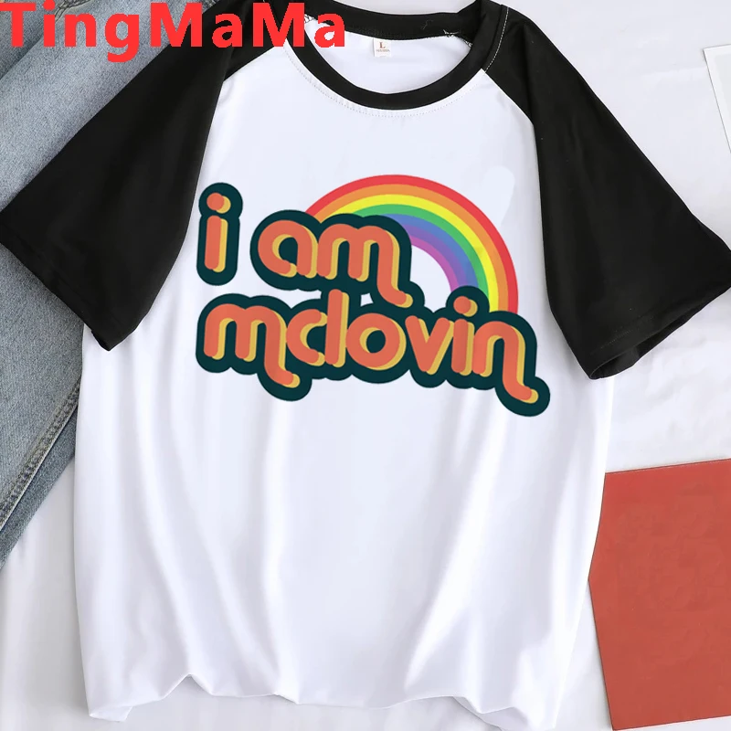 2022 Homme Mclovin T Shirt Summer Men T-shirt Mclovin Id Card Superbad Geek Mens Hip Hop Funny Graphic Tees Harajuku Shirt Male