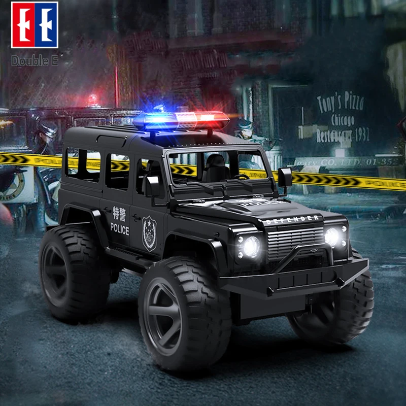 

Double E 1/14 2.4G Police RC Car High Speed Remote Control Cars Toy with Lights Durable Chase Drift Vehicle toys for Boys Kid