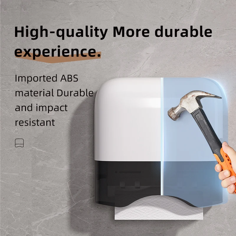 Bathroom Paper Towel Dispenser  Tissue Roll  High Capacity Precision Level Paper Box  Towel Holder for Toi