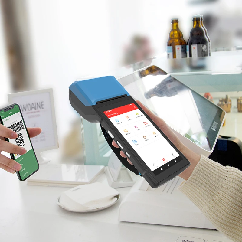 Best Mobile Handheld Android H10S POS System Nfc Dae Terminal Manufactures Touch Screen Pos with Printer Payment Machine
