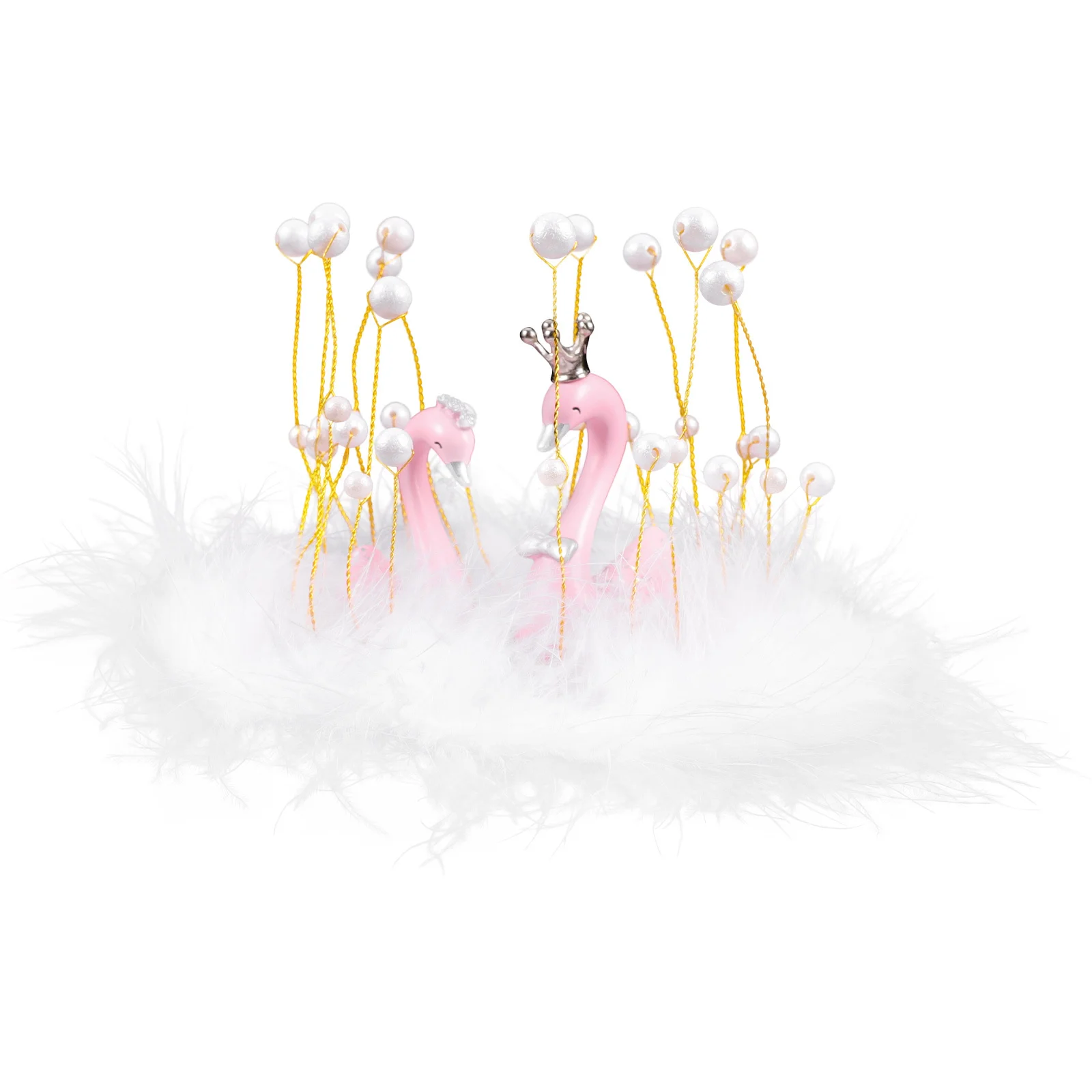 

1 Set Resin Figurines Cute Mini Swan Statues Dashboard Desktop Decor Car Interior Adorable Animal Yard Garden Ornament Micro