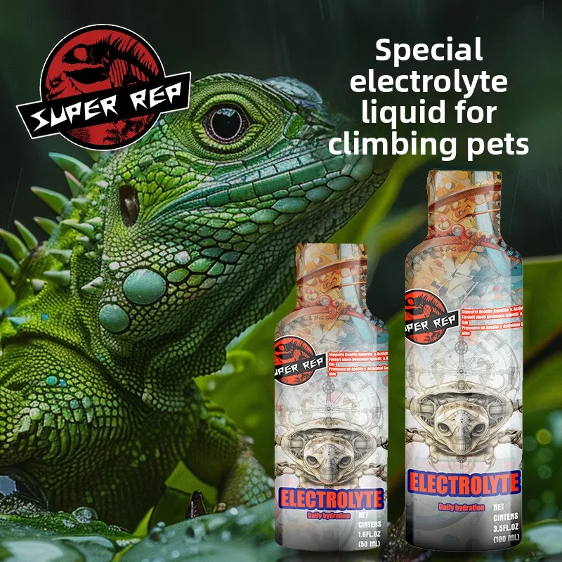 

SuperRep Reptile Electrolyte Soak - Stress Relief & Appetite Booster for Tortoise/Lizard/Frog/Gecko - Rehydration Formula