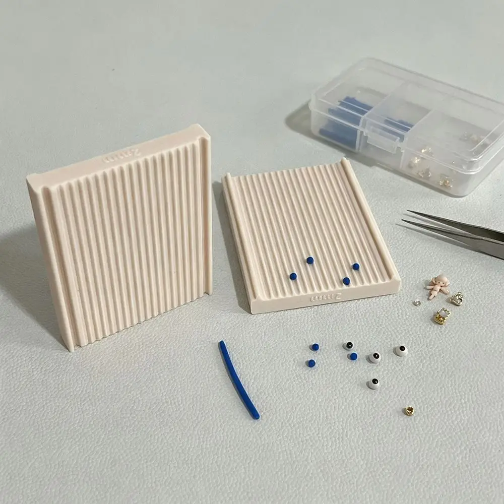 Plastic Clay Ball Maker Grooved Surface Flat Shaping Panel Clay Maker Boards 2/2.5/3mm Double Sided DIY Jewelry Making