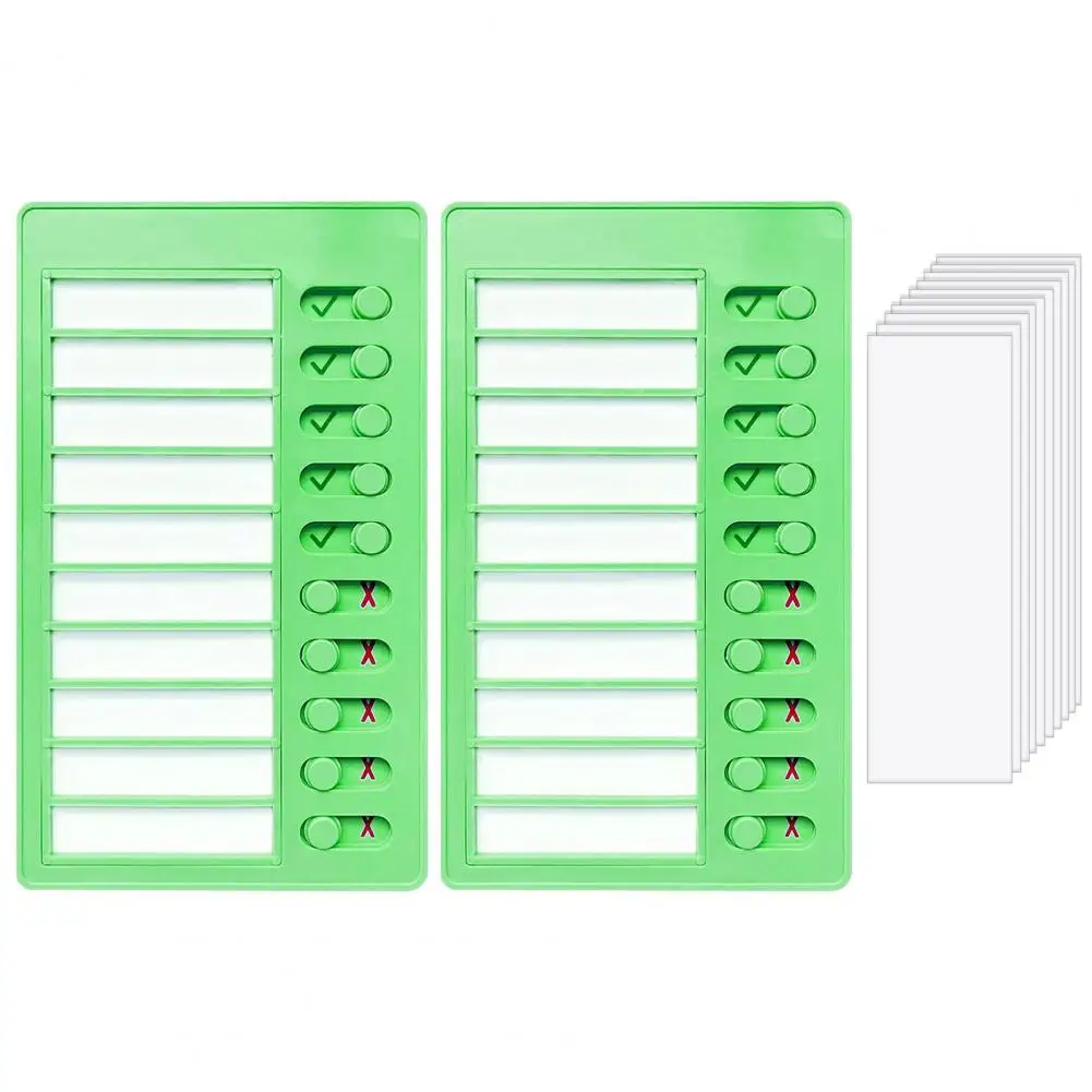 Self-discipline Habit Builder Kids Chore Chart with Detachable Cardstock for Routine Planning Home Checklist Board for Note