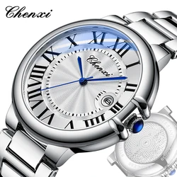 CHENXI 2024 nuovi orologi al quarzo da uomo in acciaio inossidabile elegante orologio da uomo con quadrante romano orologio impermeabile Relogio Masculino