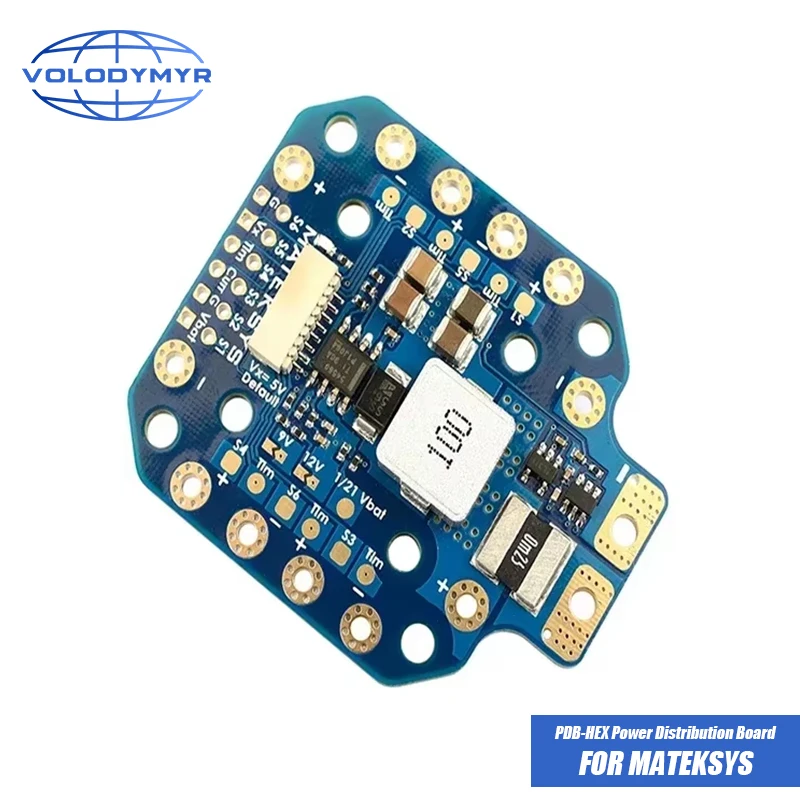 VOLODYMYR for MATEK PDB-HEX 2-12S 5A 5V/9V/12V BEC Power Distribution Board PDB Outputs High Precision Current Sense for FPV