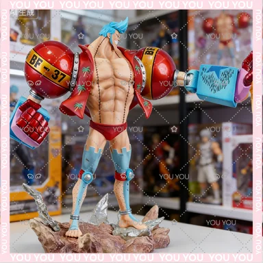 

Adults Fun 28.5cm/11.22in Anime One Piece Figure Franky Action Figures Pvc Statue Desktop Ornamen Collection Model Toys Gifts