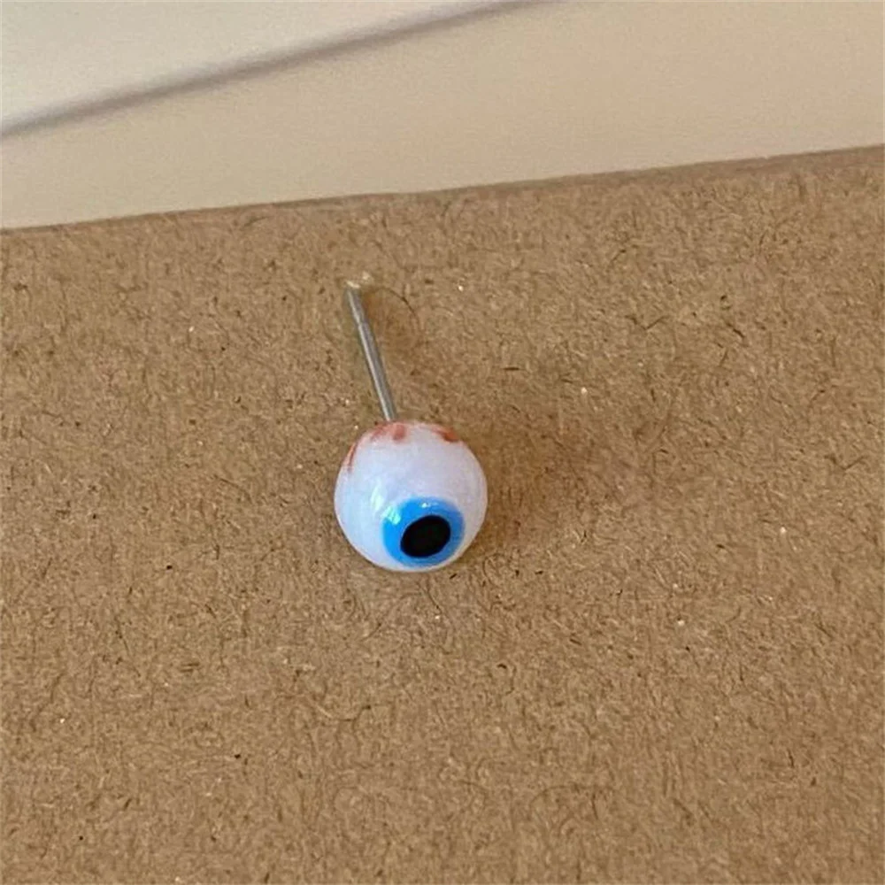 غريبة ملتوي أقراط رائعة القوطية تصميم فريد من نوعه الدم مقل العيون الأذن العظام ترصيع مبالغ فيها الراقية الشعور القرط هدية #6