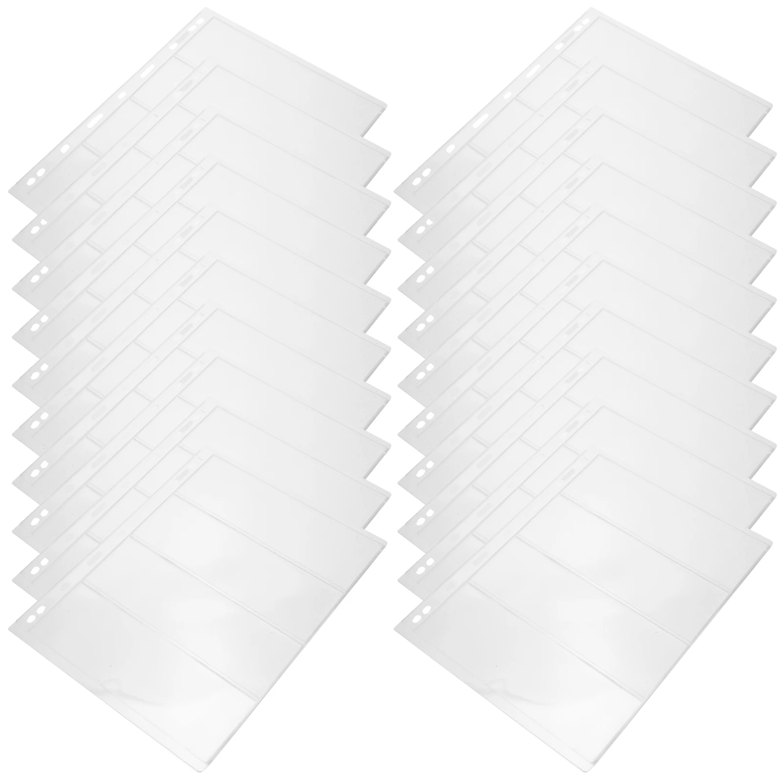 20 قطعة 20 ورقة بولي كلوريد الفينيل صفحات واضحة ألبوم ختم الغبار برهان عملة ألبوم منظم تخزين كتاب