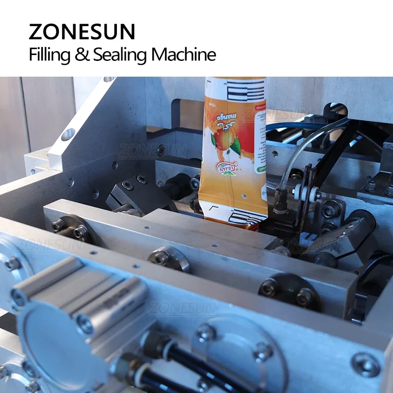 ZONESUN ZS-AUBP Máquina de llenado para envasado aséptico de alimentos líquidos 125 ml-1 L bebidas lácteas Línea de producción de cartón aséptico UHT