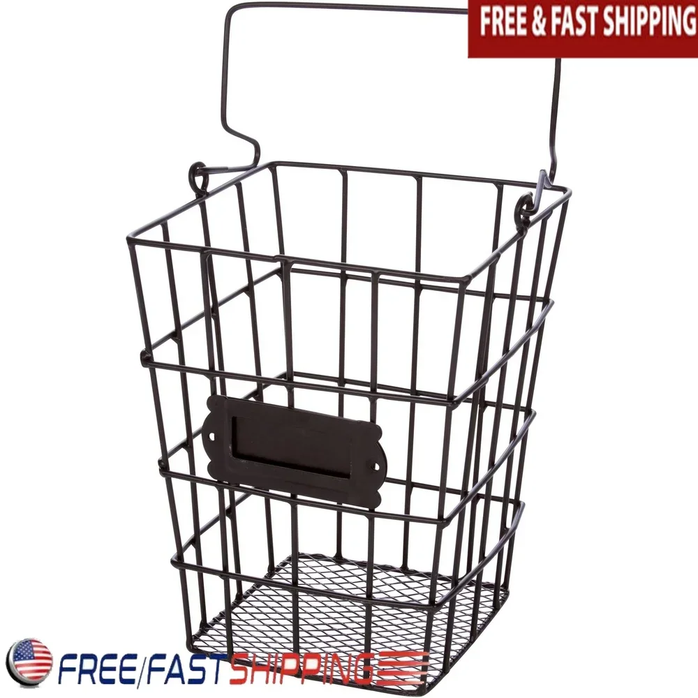 

Металлическая проволочная сетка, подвесная корзина, стеллаж для хранения, органайзер для кухни, ванной комнаты, предметы первой необходимости, эффективная экономия места, винтажный дизайн