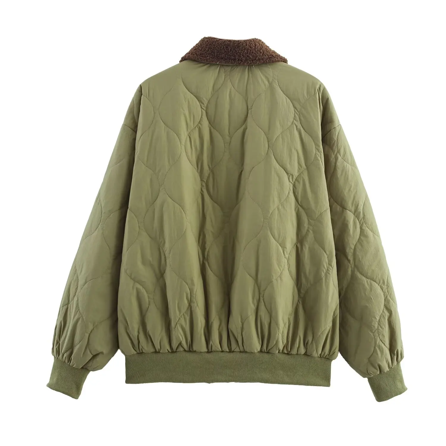 

JNLEAOG Spring New Women's Faion Color Blo Loose Cotton Jaet Autumn Winter Casual Long Sve Single Button Closure