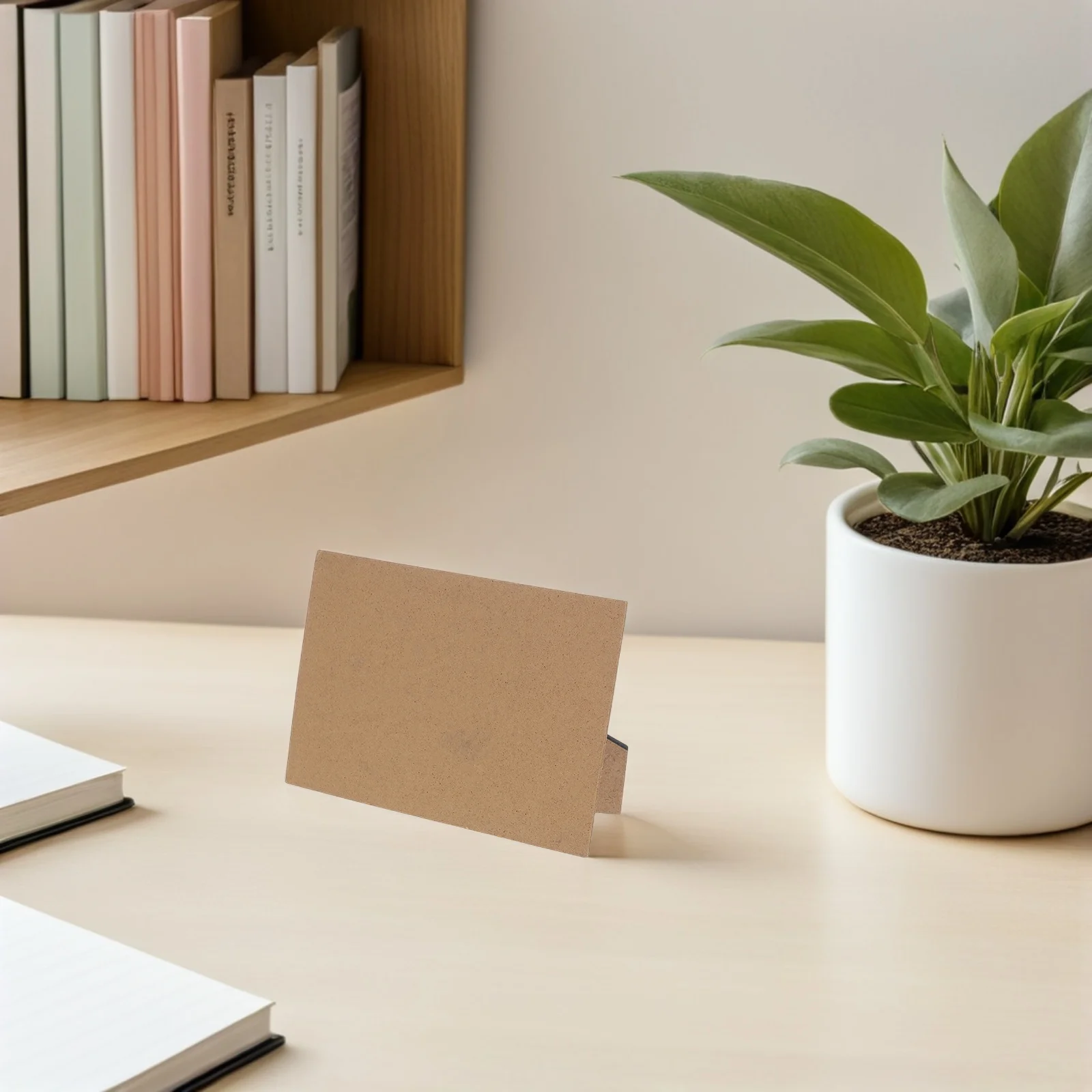 3pcs Easel Back 5 Inch Replacement Picture Frame Stand Khaki Self-Stick Photo Frame Support For Tiles Tabletop Display Diy Easel