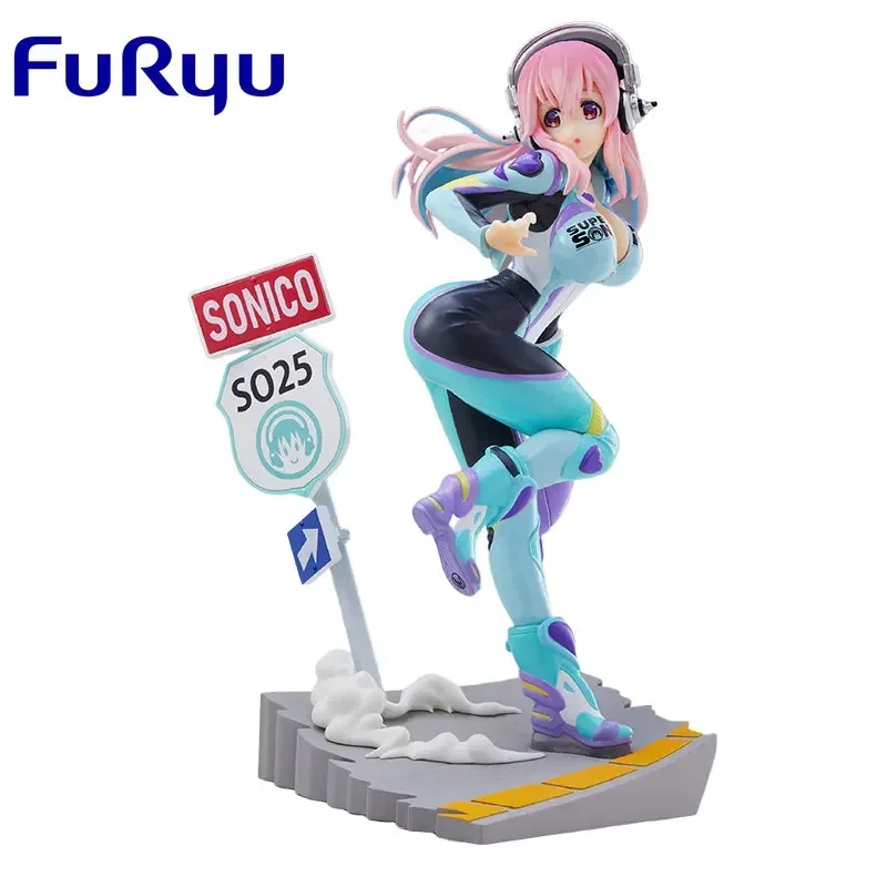 

FuRyu Original Soni-Ani：Super Sonico the Animation Racing Suit Anime Action Figure Toys For Boys Girls Children Birthday Gifts