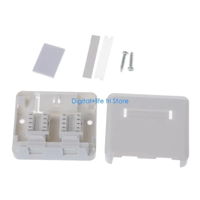 E06D Faceplate Computer Socket Panel Module RJ11 RJ45 Cable Outlet Wall Socket Electrical Equipment